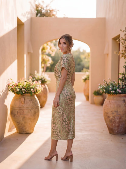 Antonella | Vestido elegante en tejido ligero y fluido